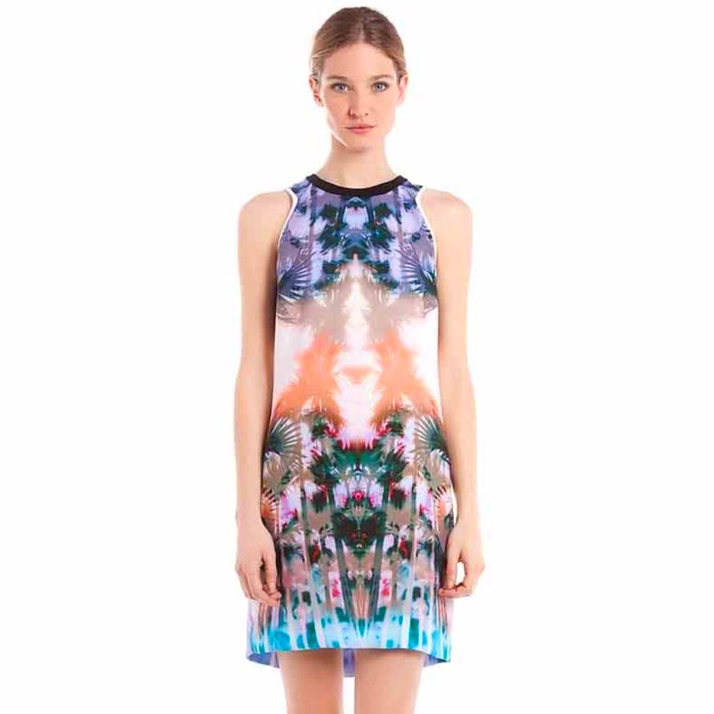 NWT Sandro Rio Palm Tree Shift Dress